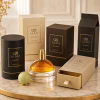 Botol Parfum Mini Bentuk Kerucut Lucu Ukuran Perjalanan Portabel 30ml Botol Semprot Kaca Kabut Halus Tutup Kayu OEM Logo Putih