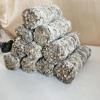 Kit de bâtonnets de purification faits à la main, écologiques, à la sauge bleue et à la lavande, avec des faisceaux de sauge blanche, de la sauge sang de dragon et un diffuseur d'encens en cristal