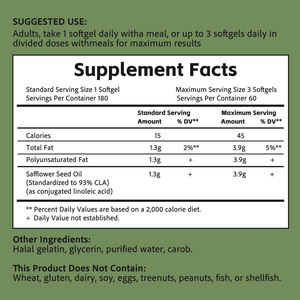 Precio al por mayor: Cápsulas blandas de CLA 1300MG con aceite de semilla de cártamo que apoyan el rendimiento en el ejercicio y el desarrollo muscular con cápsulas blandas limpias - Product Image 2
