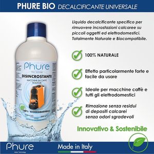 Phure Biodegradable <b>Liquid</b> Descaler 500ml for <b>Coffee</b> Machines and Kettles - Product Image 2