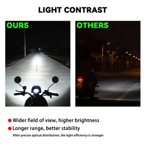 Luci di guida antinebbia ausiliarie per Moto Ip68 impermeabili 3000K 6000K 30W Angel Devil Eyes Led lampada da lavoro Moto - Product Image 5