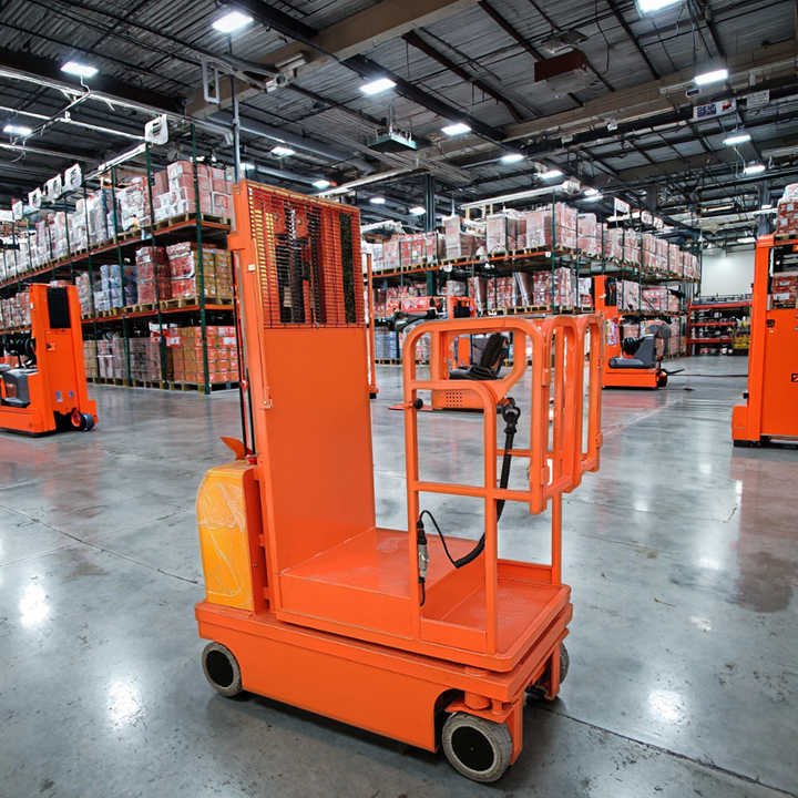 3m 4m 4.5m Full Electric Order Picker 300kg Aerial Work Platform ...