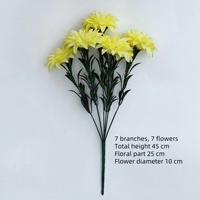 PT-CH008 Dahlias artificiels en soie rose, vente chaude, en vrac, multicolores, tendance, pour décoration DIY