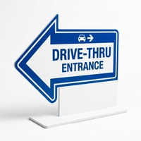 Support de menu en PVC souple imprimé UV personnalisé en forme de L, panneau de table, porte-menu de bureau, panneau sur pied