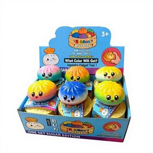 Cross-Border PU Stress-Relief Bun Decompression Gadget Large Squeeze Toy Simulated Xiaolongbao Slow-<b>Rebound</b> Toy - Product Image 1