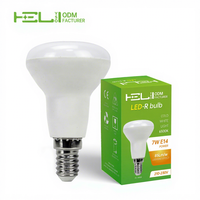 Ampoule LED-R 7W SMD, type bougie, alimentation AC/DC, culot E14, 340LM, garantie 1 an, CRI 80 élevé, économe en énergie, norme UE F, fournie par l'usine OEM