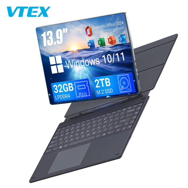 13.9 " Convertible Tablet 2-in-1 Computer 3K TouchScreen 12th Gen N95 CPU Full-Feature Type-C Speakers Laptop 2-in-1 Tablet
