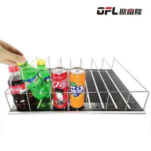 Estante rodante con resorte para enfriadores de bebidas, estante de alimentación por gravedad con divisores para reposición automática - Exhibidor FIFO para <span class=keywords><strong>supermercado</strong></span> - Product Image 2