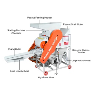 เครื่องกะเทาะเปลือกถั่วลิสงราคาดี เครื่องกะเทาะเมล็ดถั่วลิสงขนาดเล็ก เครื่องกะเทาะเปลือกถั่วลิสงสำหรับขาย - Product Image 4