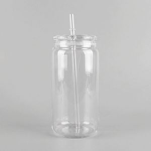16Oz Clear Plastic USA Stocked Cups-BPA-Free Minimalist Camping Travel <b>Bottle</b> with Screw-On for for Adults - Product Image 1