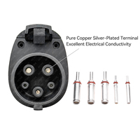Prise de charge de véhicule électrique de type 1 de connecteur de vente directe d'usine 220V-250V compatible avec tous les chargeurs SAE J1772