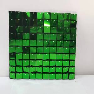 Mur de paillettes colorées rondes et carrées pour décoration extérieure, panneaux 4D, toile de fond à paillettes, logo personnalisé, décoration de fête avec ballons - Product Image 3