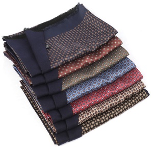 استخدام الجانب المزدوج بالجملة الشتاء الرجل الحرير المنسوجة الأوشحة مصمم الفاخرة وشاح فسكوز طويل للرجال - Product Image 4