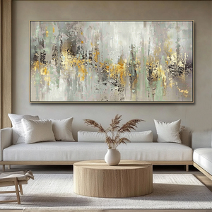 Trừu tượng vàng lá tinh khiết sơn dầu handmade Acrylic hiện đại trừu tượng sơn phòng khách phòng ngủ trang trí nội thất - Product Image 5