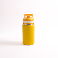 Bouteille d'eau isotherme en acier inoxydable à double paroi de 12 oz, avec couvercle en silicone anti-fuite, personnalisable avec logo JH016, pour le sport, en gros