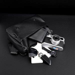 Neuestes Design Großhandel Langlebige PU-Leder Umhängetasche Crazy Horse Leder Umhängetasche Leder Messenger Brusttasche - Product Image 4
