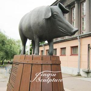 Estatua <span class=keywords><strong>de</strong></span> cerdo <span class=keywords><strong>de</strong></span> latón con escultura <span class=keywords><strong>de</strong></span> jabalí salvaje <span class=keywords><strong>de</strong></span> Diseño Popular - Product Image 3