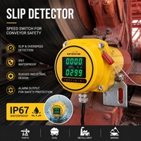 Détecteur de glissement de courroie industriel intelligent sans contact pour convoyeur, type IP67, en alliage d'aluminium, certifié CE ISO, pour le travail en équipe