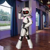 Superbe Costume de Mascotte Robot Danseuse Taille Adulte pour Fille, Représentant une Reine de Beauté Étoilée du Nouvel An, en EVA Réaliste et Portables, pour Costumes de Films et Séries TV