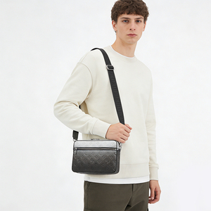 Custom Crossbody Camera <b>Bag</b> PU Leather Gradient Shoulder Messenger <b>Bag</b> Unisex Sling <b>Bag</b> OEM Manufacturer - Product Image 3