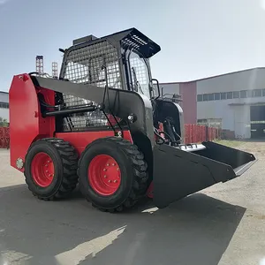 Farm Agriculture Mini Wheel Skid Steer Loader EPA Cheap Price 50HP Wheel Skid Steer Loader