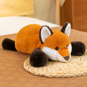 Peluche <span class=keywords><strong>Renard</strong></span> lestée personnalisée et mignonne avec rembourrage en coton PP pour garçons et filles de 2 à 14 ans et plus, compagnon de sommeil apaisant - Product Image 2