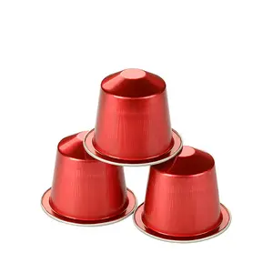 Capsule de café jetable en aluminium de 15ml du fabricant Tasse réutilisable colorée avec couvercles en plastique PP Autocollants pour usage alimentaire