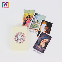 Grosir permainan kartu cetak khusus kartu tarot warna penuh dek