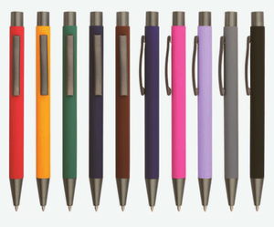 Bolígrafo de metal promocional de color mate de marca Estilo deportivo con cuerpo de plástico Nombre impreso personalizado - Product Image 5