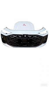 Pare-chocs avant pour <span class=keywords><strong>Audi</strong></span> A5 2023 avec phares et radiateur, en plastique+ABS, à fixer par boulons, blanc/noir, peint - Product Image 4