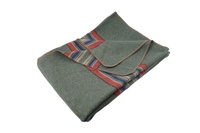 Couverture tissée en laine mérinos de luxe rayée rouge pour camping Style super doux et uni avec motif solide pour l'hiver