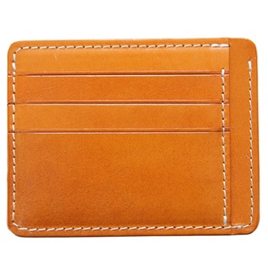 Vegetable-Tanned Top Layer Cowhide Leather Short Men's <b>Wallet</b> Vintage Ultra-Thin Cork Solid Color Money Card <b>Holder</b> <b>Holder</b> - Product Image 5