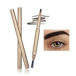 Wasserdichte Augenbrauen Private Label Bleistift verstärker Langlebige Vegan Fills Brow Makeup Schwarz Dunkelbrauner Augenbrauen stift