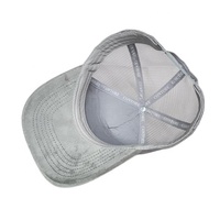Casquette Trucker en Velours Édition Limitée 5 Panneaux Personnalisable avec Impression et Broderie Gris Bleu Tendance Extérieur
