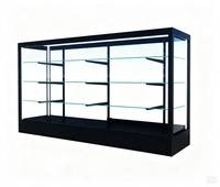 Vitrine de Comptoir 6FT en Verre Trempé avec Éclairage RGB en Option pour Magasins de Tabac et Commerces de Détail