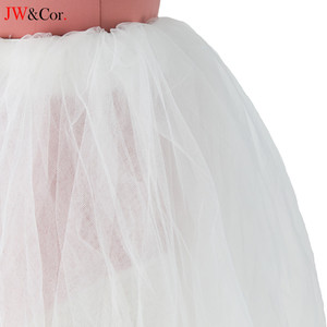 Falda Tutú de <span class=keywords><strong>Ballet</strong></span> para Niñas, Romántica, Larga, Blanca, de 2 Capas de Malla de Poliéster, Talla Única, con Logotipo Personalizado, para Entrenamiento de Danza y Actuaciones - Product Image 2