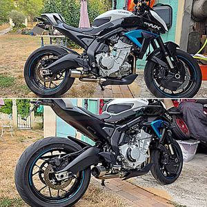 Pot d'échappement <span class=keywords><strong>moto</strong></span> pour CFMOTO 675SRR 675SR 675NK 675SS 2024 2025, tube de raccordement avant 51MM, échappement 675SR - Product Image 6