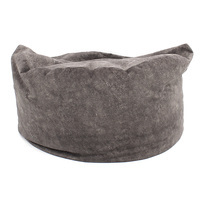 Grands sacs de haricots à mémoire de forme, mobilier de canapé rond en coton doux, housse de pouf géant de jeu, pouf