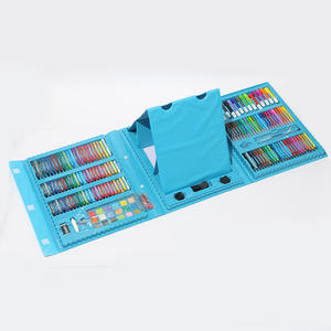 Ensemble de crayons de couleur à l'eau 208 couleurs pour enfants, kit de peinture et de <span class=keywords><strong>dessin</strong></span> pour les élèves du primaire, fournitures de papeterie artistique - Product Image 6