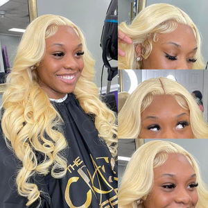 30 Inch Rauwe Maagdelijke Body Wave 613 Blonde Glueless Full Hd Lace Front Recht Menselijk Haar Pruiken Met Babyhaar - Product Image 3