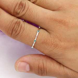 Conception de bague en saphir tanzanite d'excellente qualité avec une surface brillante polie forte idéale pour les femmes, les fêtes et les festivals. - Product Image 4