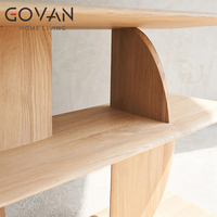 Table console scandinave en frêne massif de la série Nordic avec rangement pour couloirs et salons intérieurs