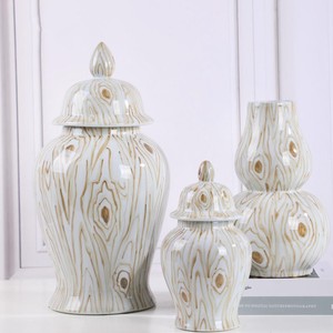 High Quality <b>Ginger</b> <b>Jar</b> for Home Decor, Nordic White Ceramic Vase for Hotel, Porcelain <b>Ginger</b> <b>Jar</b> Flower Vase Indoor Desktop - Product Image 2