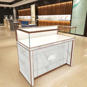 Vitrine de présentation de bijoux en verre avec éclairage LED pour magasin de vente de bijoux - Product Image 5