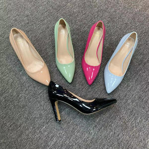 Nuevos Zapatos de Tacón Alto de Charol con Punta en Pico para Mujer, Venta al por Mayor, Fabricación OEM, Tacones Altos Personalizados para Fiesta - Product Image 2