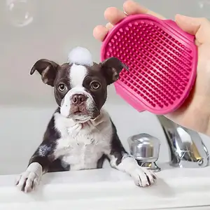 2023 Dog Bath Cleaner Scrubber Brush Cat Grooming Brush Pet Deshedding Massage Brush