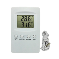 Termómetro digital para nevera con alarma para caja enfriadora de vacunas, mínimo máximo, de 30 cm