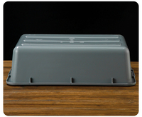 Boîte de transport en plastique écologique en forme de rectangle PP Bus fourre-tout bacs de rangement pour cuisine utilitaire à la maison et au restaurant