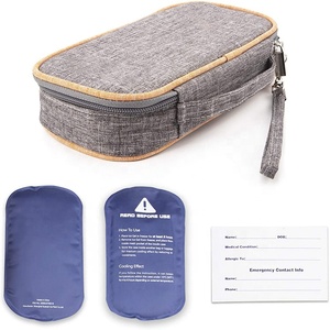 Bolsa Refrigerante Portátil para <span class=keywords><strong>Insulina</strong></span> con 2 Paquetes de Hielo, Organizador Diabético Aislado, Estuche para Medicamentos, Bolsa Refrigerante para <span class=keywords><strong>Insulina</strong></span> - Product Image 1