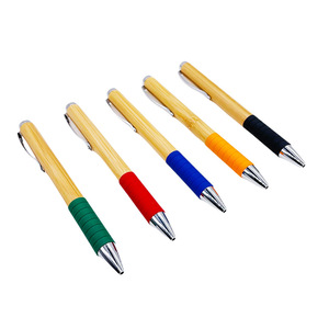 Bolígrafo Giratorio de Plástico y Paja de Trigo, Ecológico, de Bambú y Madera, para Hotel, Oficina, Regalos, con Logotipo Personalizado - Product Image 1